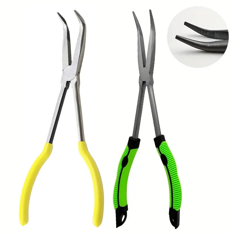 Professional Fishing Hook Remover Pliers Heavy Duty Long Nose Telescopic Tool