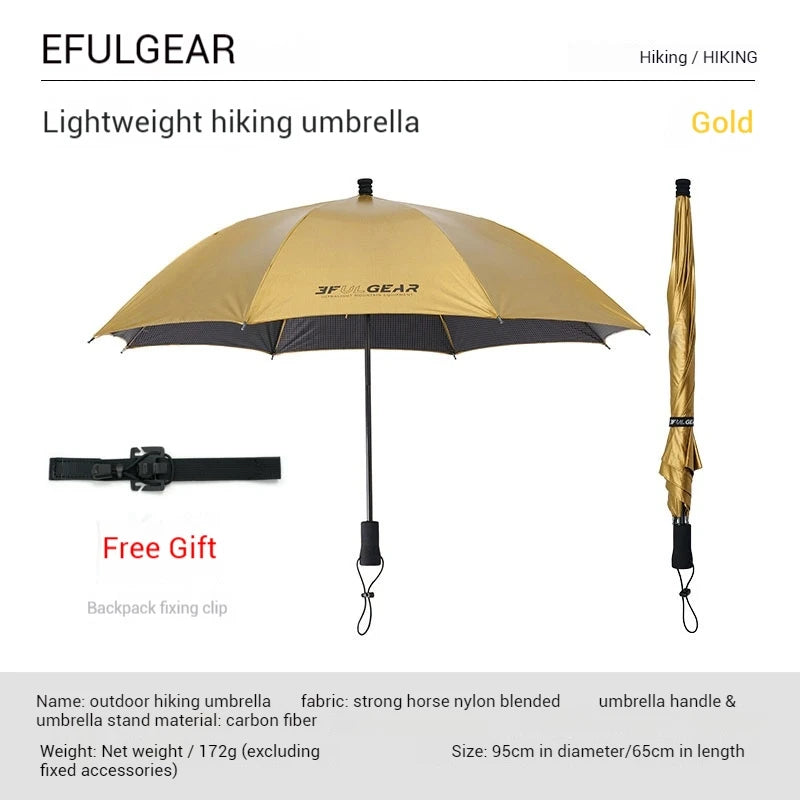 3F UL GEAR Hiking Umbrella Carbon Fiber Ultralight Rainproof