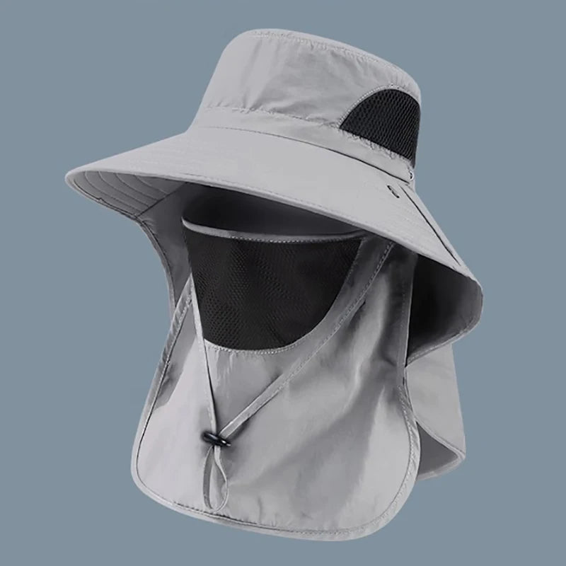 UV Protection Summer Sun Hat With Neck Flap For Outdoors