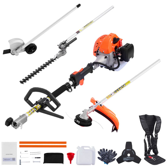 SucceBuy Gas Hedge Trimmer 2 Cycle Handheld Weed Eater Set