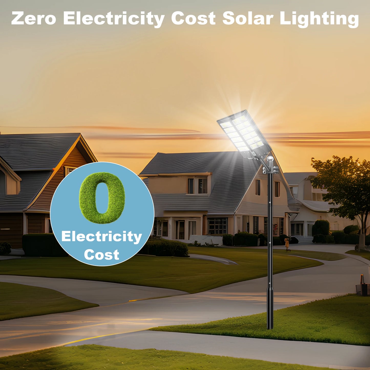 6000-Watt Waterproof Solar Street Lights With Motion Sensor