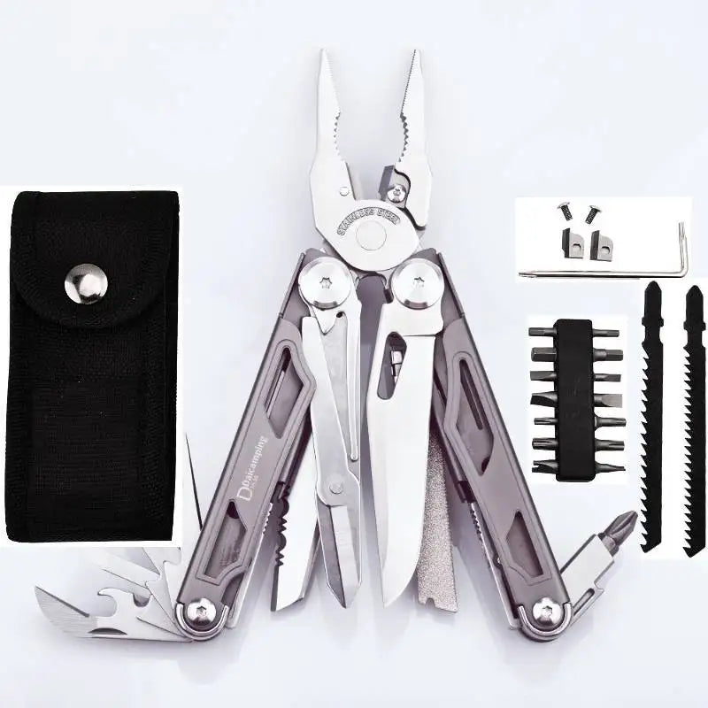 Daicamping DL30 Multitool Pliers Set With Folding Knife And Scissors