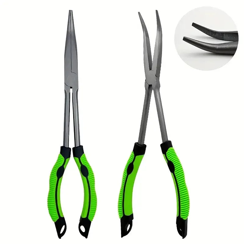 Professional Fishing Hook Remover Pliers Heavy Duty Long Nose Telescopic Tool