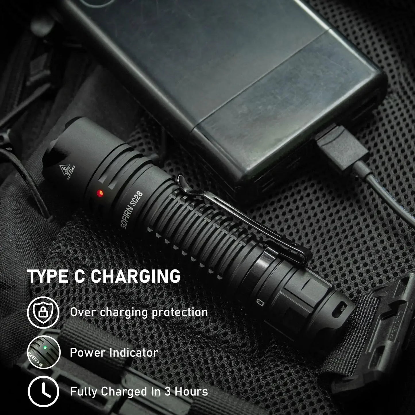 Sofirn SC28 Powerful Rechargeable LED Flashlight 2800 Lumens