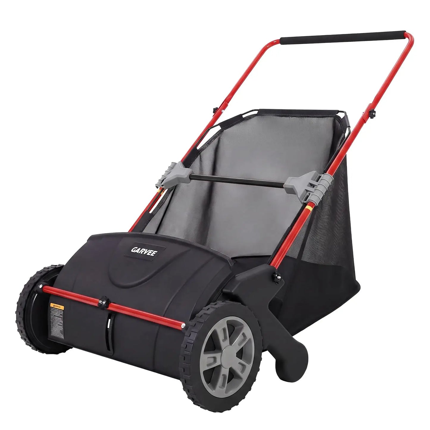 HiMISS Push Lawn Sweeper With Large Hopper And Four Brushes