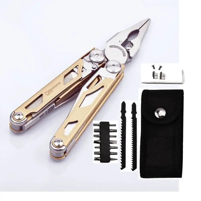 Daicamping DL30 Multitool Pliers Set With Folding Knife And Scissors