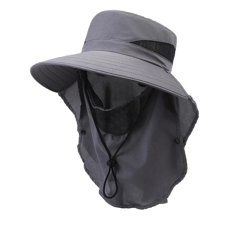 Outdoor Sun Shade Fisherman Hat With Breathable Polyester