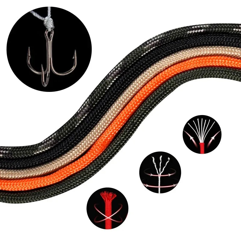 550Lb Paracord Rope Polyester For DIY Bracelets And Survival Gear