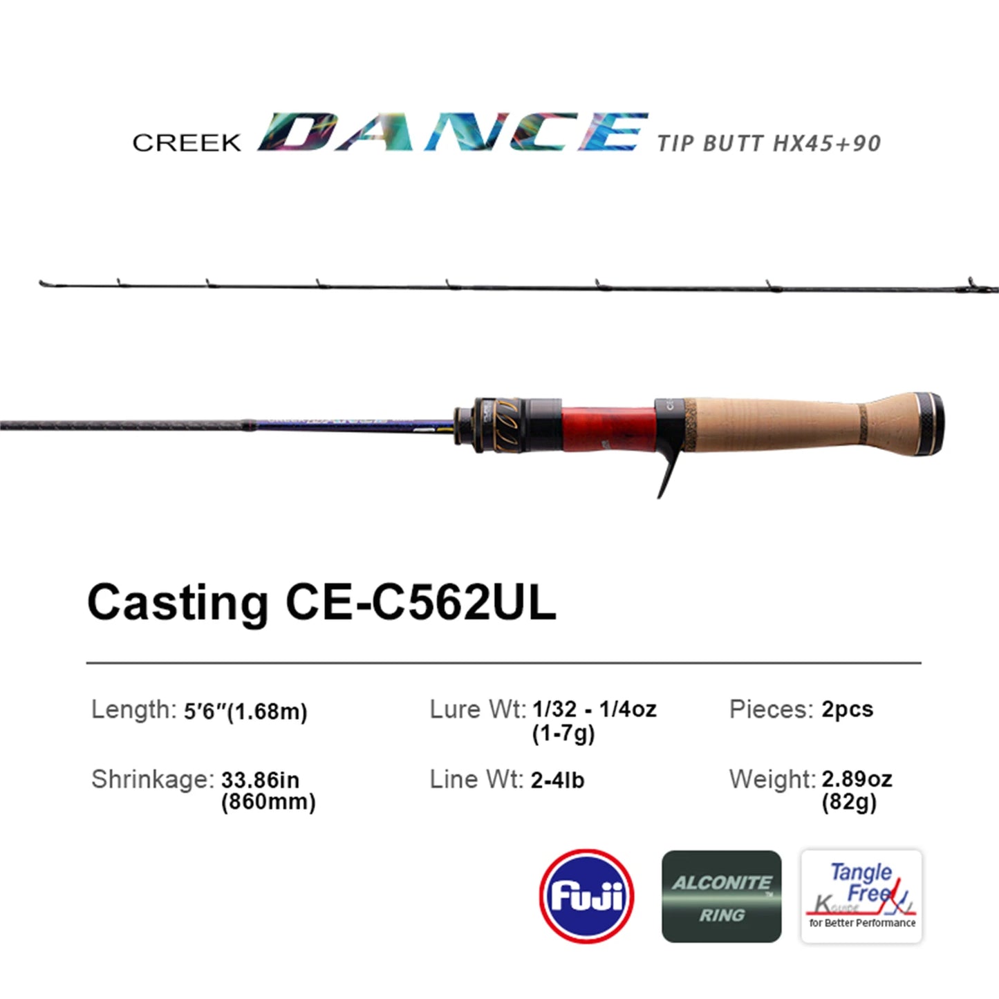 PureLure Trout Fishing Rod BFS Casting UL Spinning Travel Rod