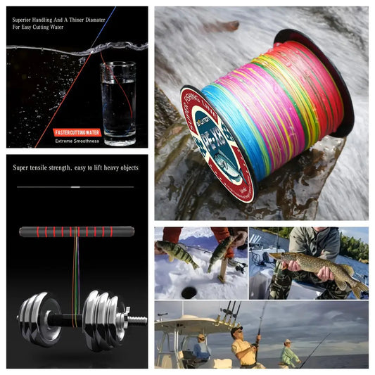 Ultra Tough Woven Braided Fishing Line Sinking 10-40lb
