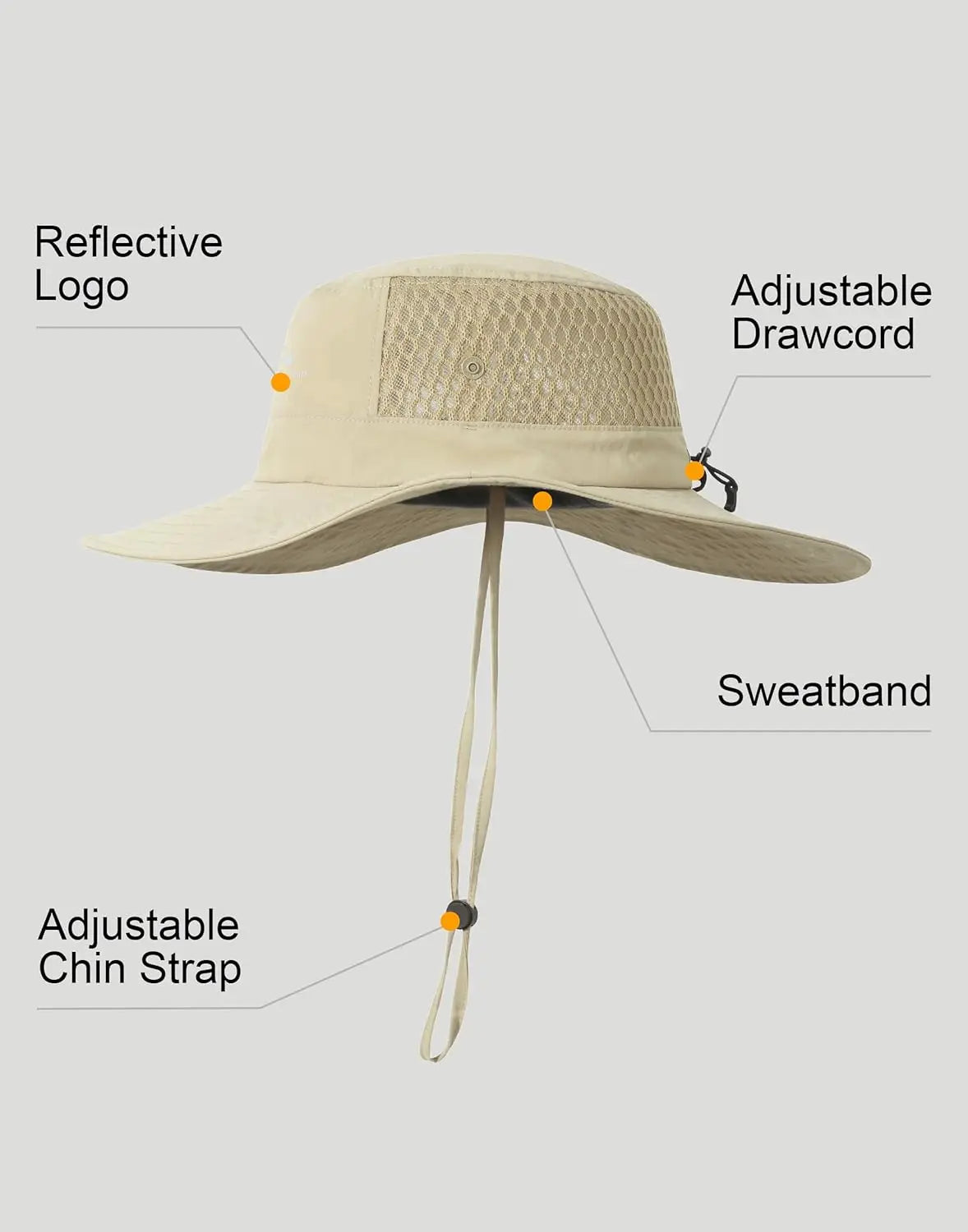Unisex Bucket Hat UPF 50 Plus Boonie Safari Sun Protection