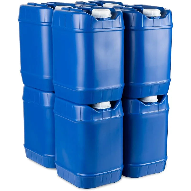 Stackable 5 Gallon Water Storage Containers For Emergency Preparedness