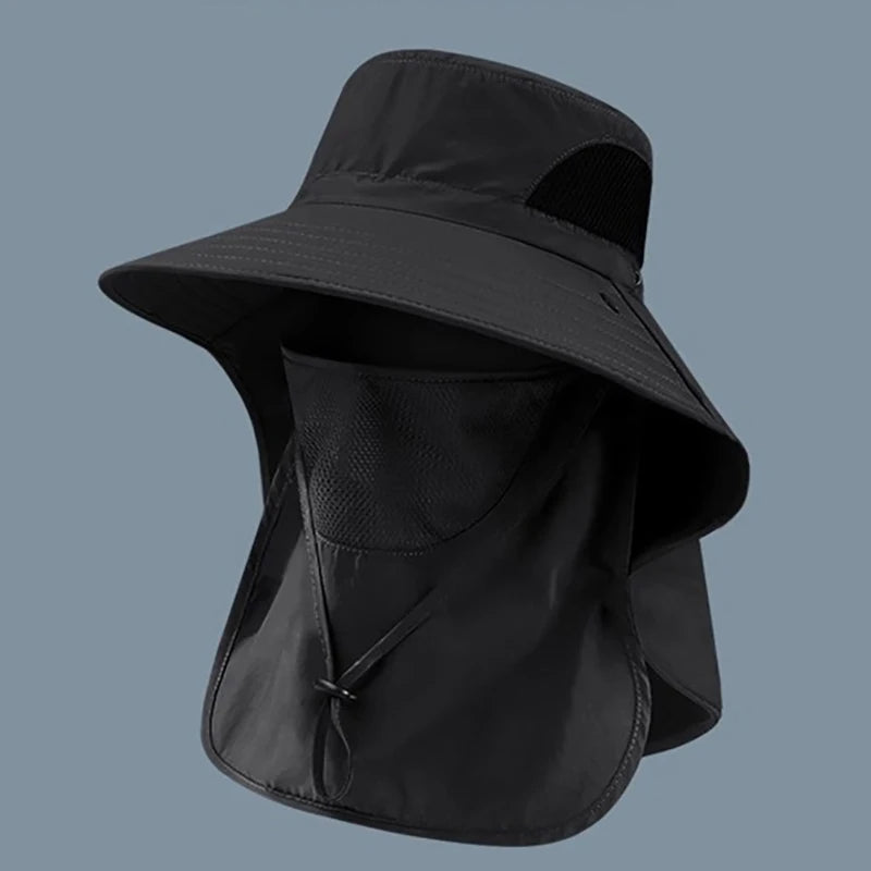 UV Protection Summer Sun Hat With Neck Flap For Outdoors