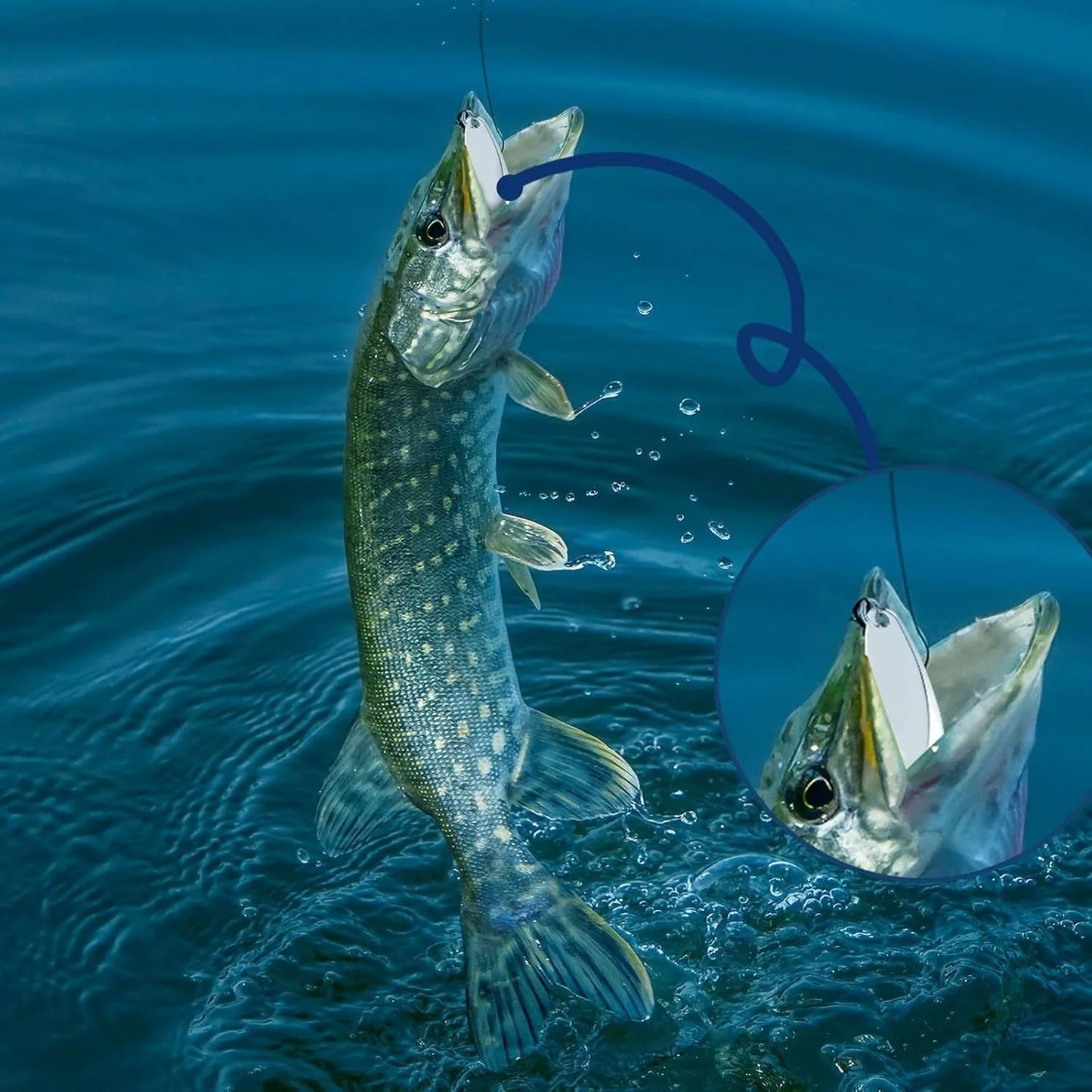 20 Assorted Fishing Lures, Including Metal Spoons And Spinners Designed for Salmon And Bass, Ideal for Freshwater Fishing Enthus