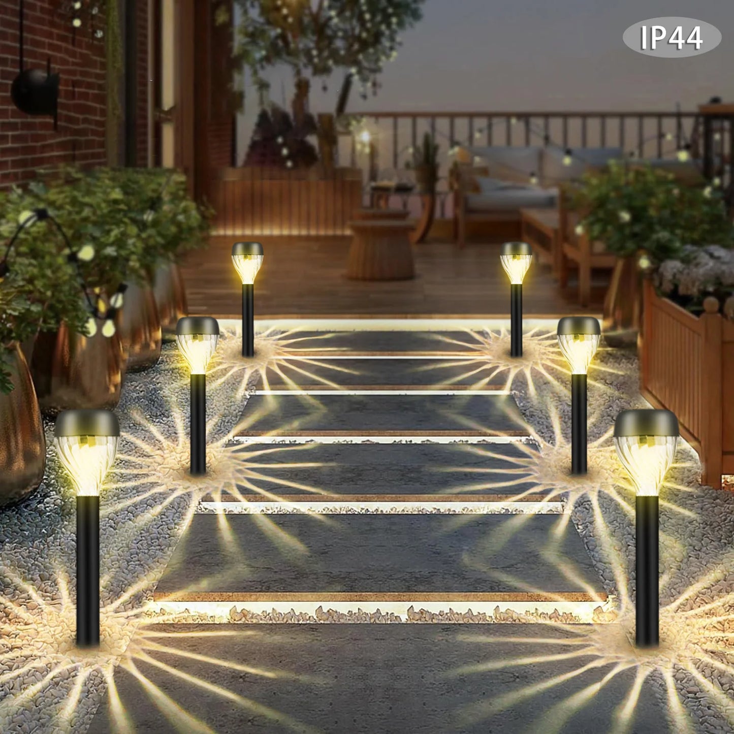 12Pcs Solar Lawn Lights with Oval Light and Shadow Design, Outdoor Decorative Lighting - Perfect for Yard, Lawn, Pathway, Deck, Driveway, Garden, and Holiday Party Decorations, Landscape Lights
