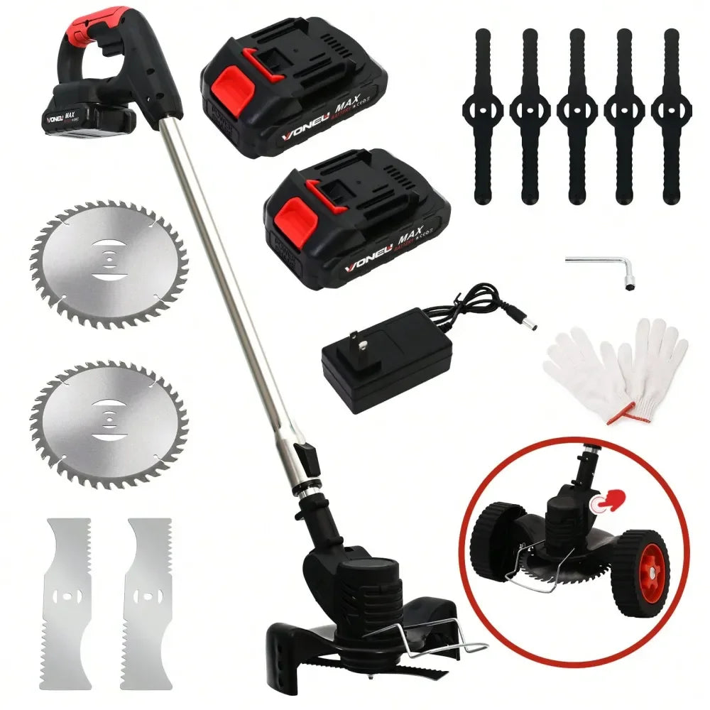 XMSJ Weeds Eater Cordless Grass Trimmer Lawn Edger