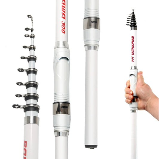 Bakawa Ultra Lightweight Telescopic Rock Fishing Rod Spinning