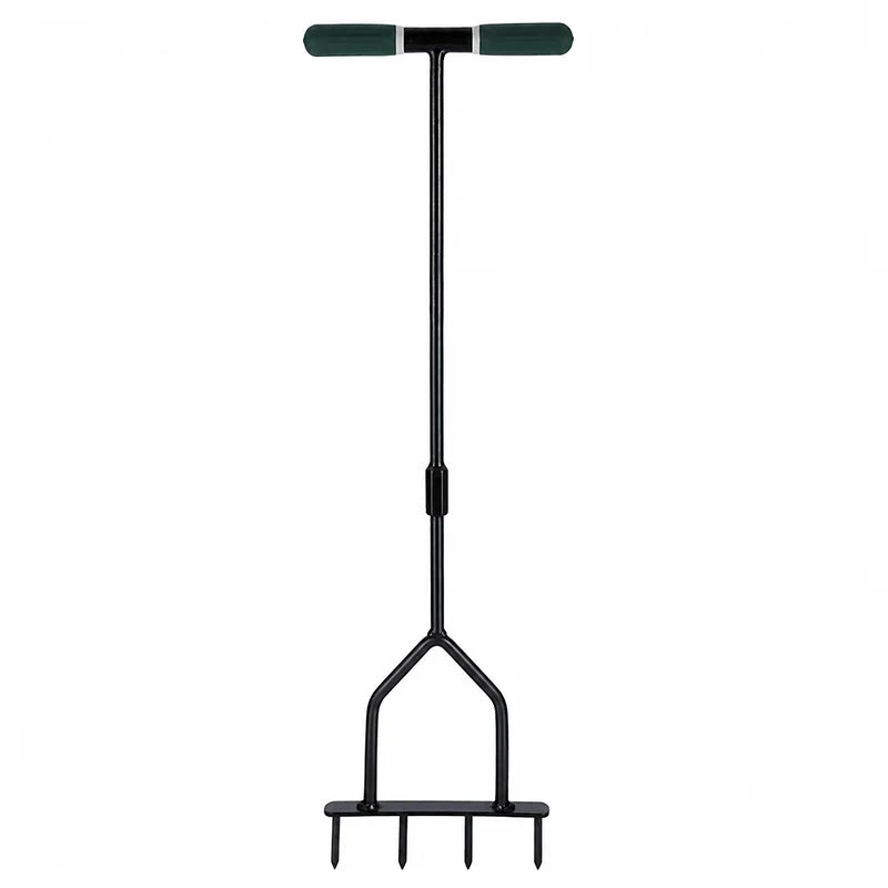 Manual Heavy Duty Lawn Aerator Tool With Twist Tiller