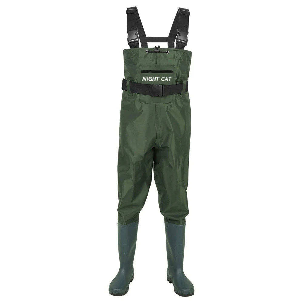 Night Cat Unisex Chest Wader Waterproof Fishing Gear With Boots
