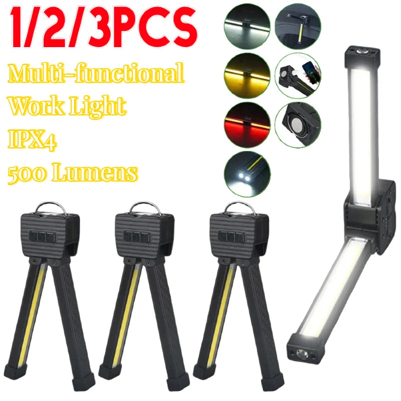 APWIKOGER 6 Modes Dimming Magnetic LED Gym Lamp With Hook