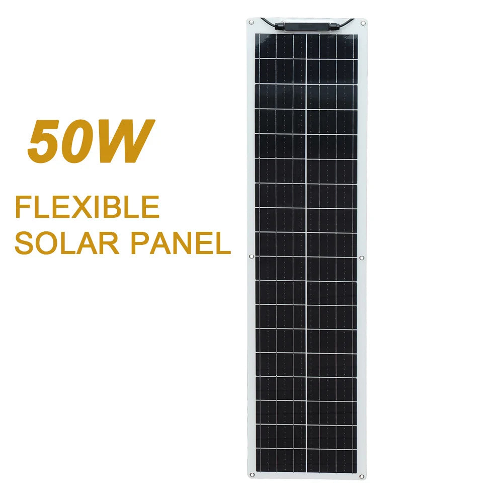 WUZECK 50W Solar Panel Kit for 12V 24V Systems Outdoor