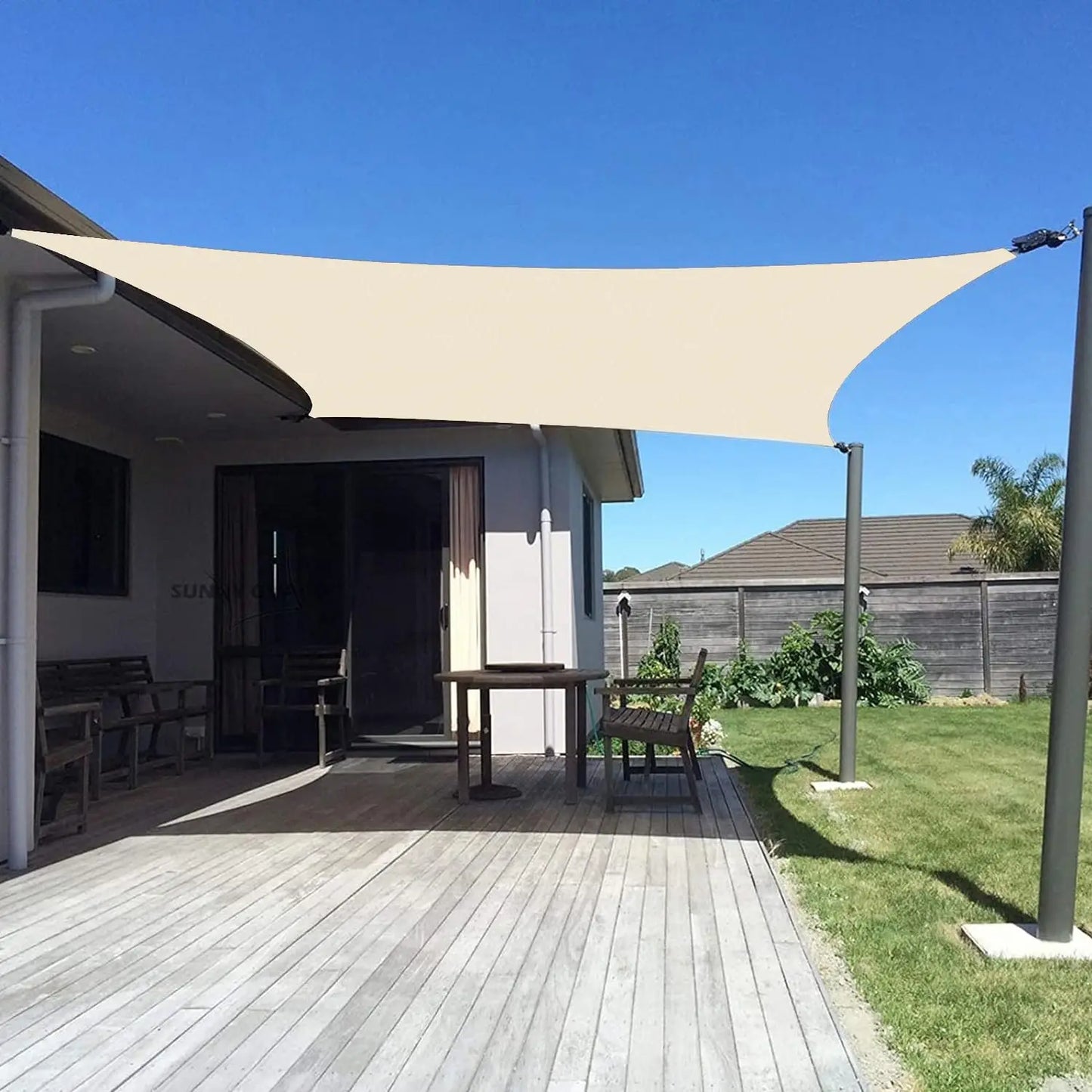 Shade Sail UV Block Sunshade For Backyard Patio Garden