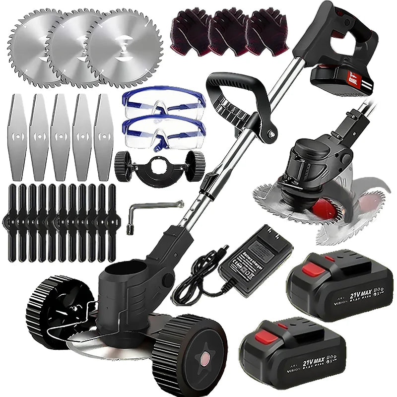 Wireless Portable Weed Trimmer Edger With Dual Lithium Batteries