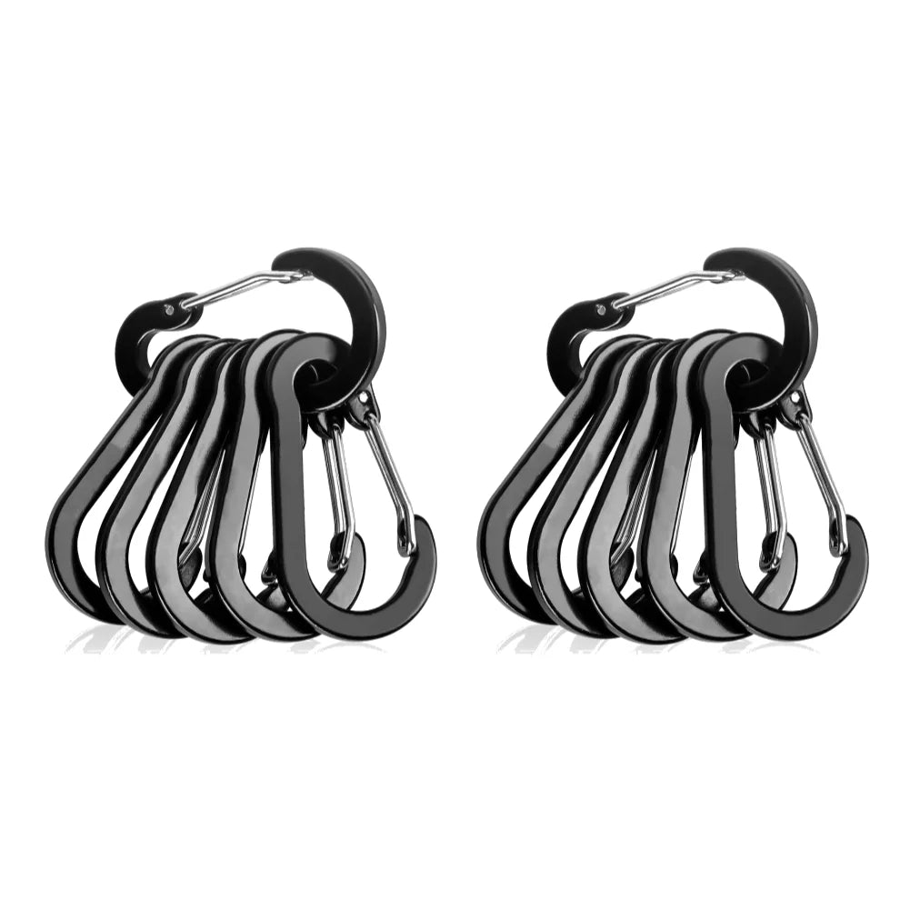 Aluminum Alloy Carabiner Keychain Set For Camping And Hiking
