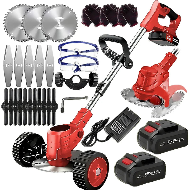 Wireless Portable Weed Trimmer Edger With Dual Lithium Batteries