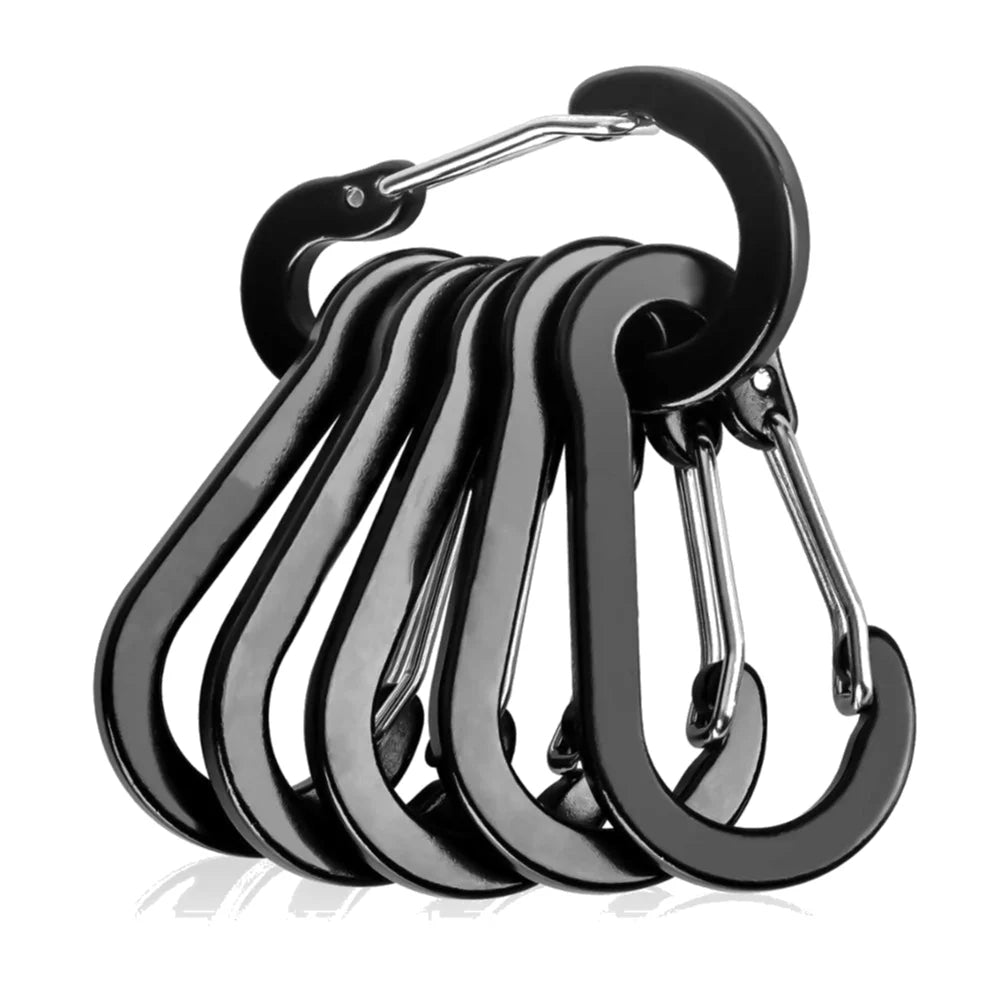 Aluminum Alloy Carabiner Keychain Set For Camping And Hiking