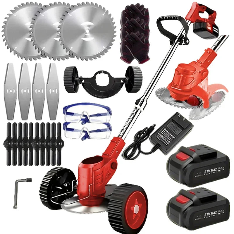 Wireless Portable Weed Trimmer Edger With Dual Lithium Batteries
