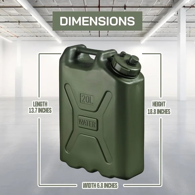 5 Pack Portable Military Style Water Container For Camping