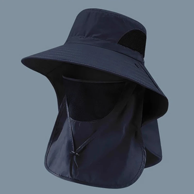 UV Protection Summer Sun Hat With Neck Flap For Outdoors