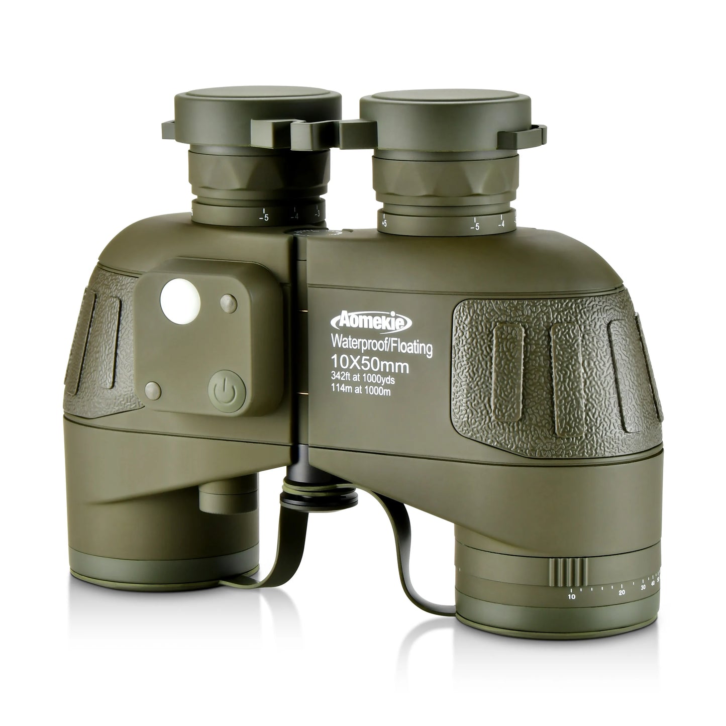 HD Marine Binoculars With Rangefinder Compass BAK4 FMC Lens