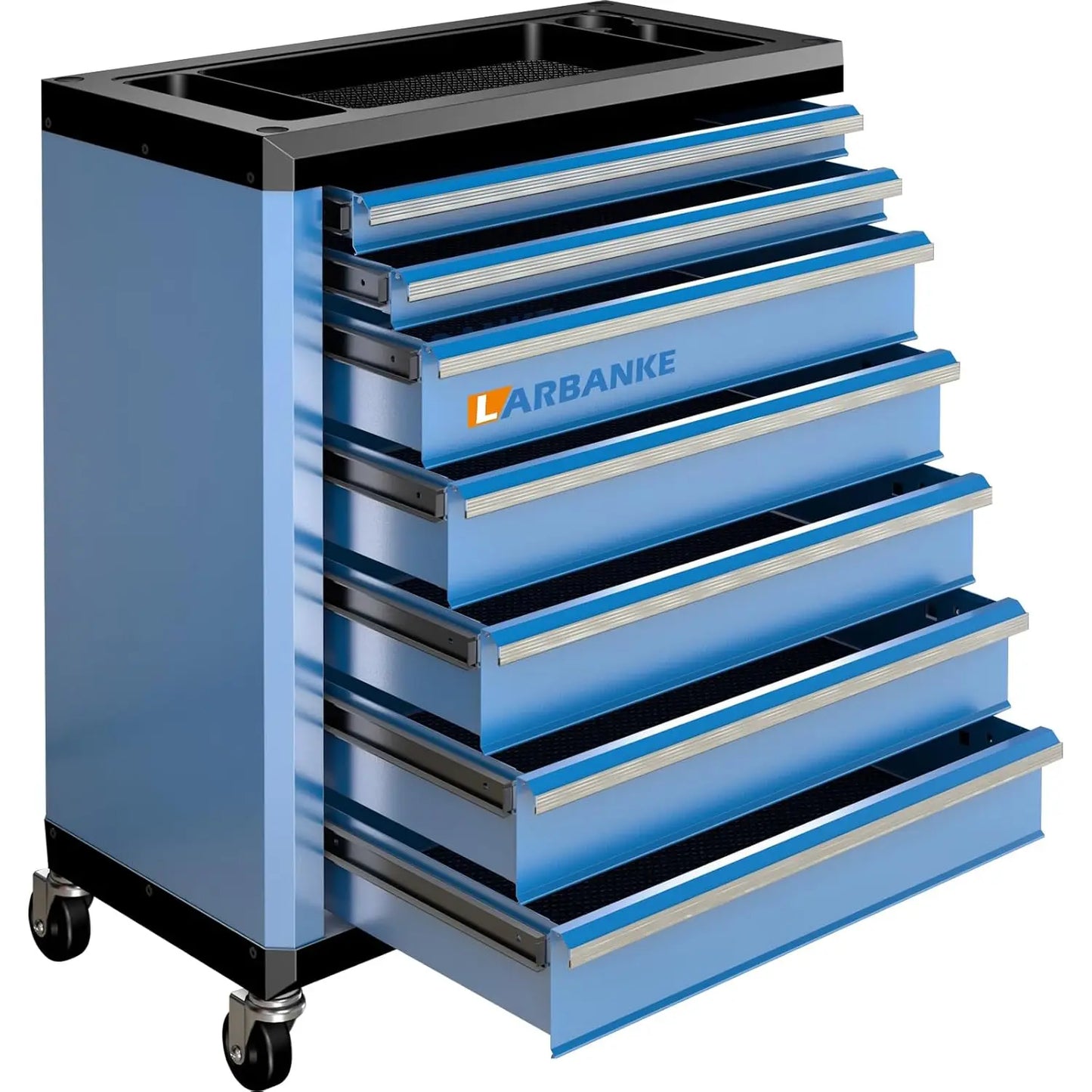 7-Drawer Rolling Tool Chest with Lock&Keys and Swivel Casters,Tool Chest with Multi-Sizes Drawers and, Customized