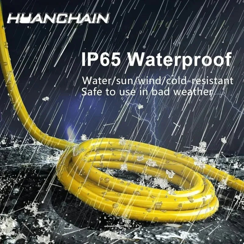 Outdoor Extension Cord 100 Ft 12/3 Heavy Duty Waterproof Lighted