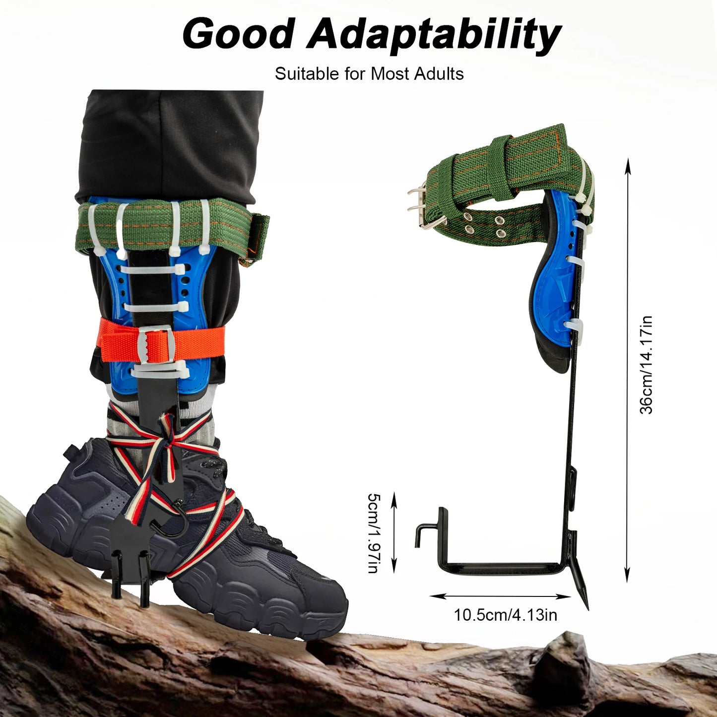Tree Climbing Spikes Kit With 220lb Safety Belt Harness Arborist