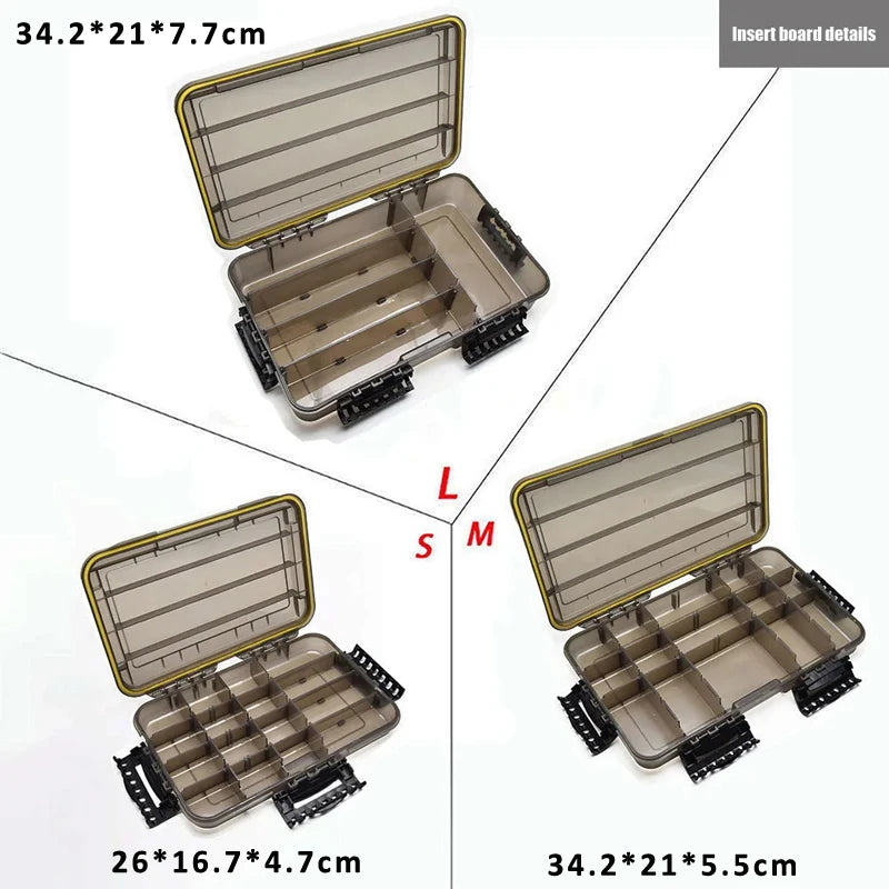 High Capacity Waterproof Fishing Tackle Box For Hooks And Bait