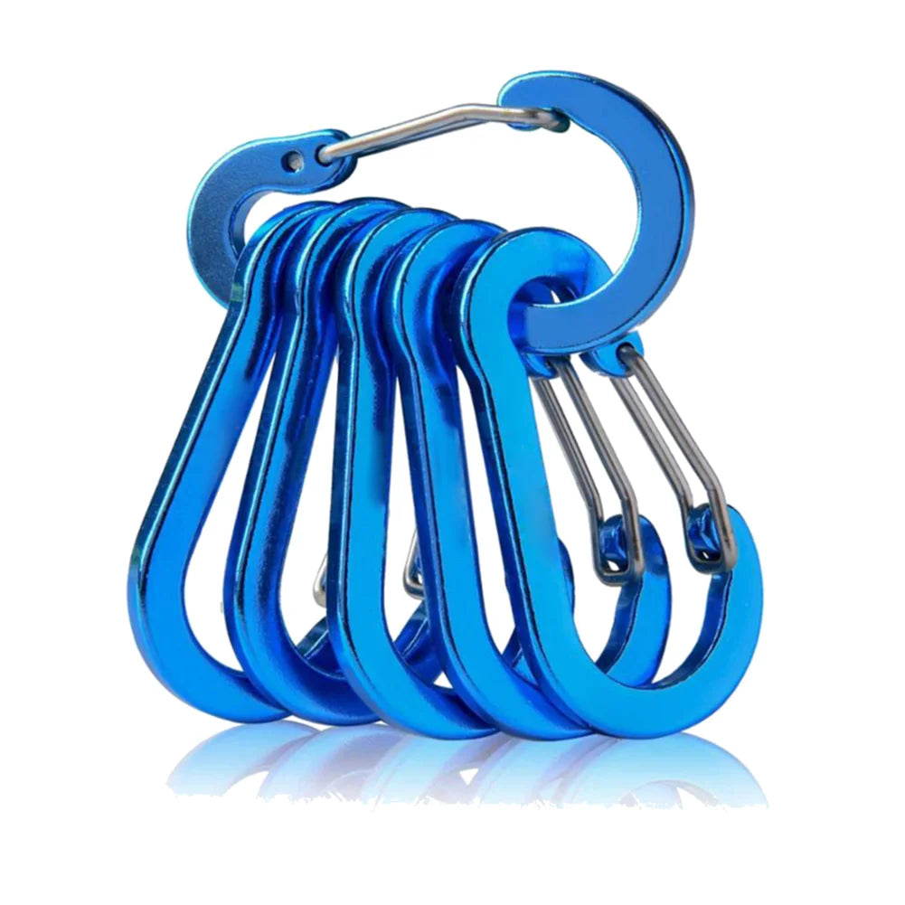 Aluminum Alloy Carabiner Keychain Set For Camping And Hiking