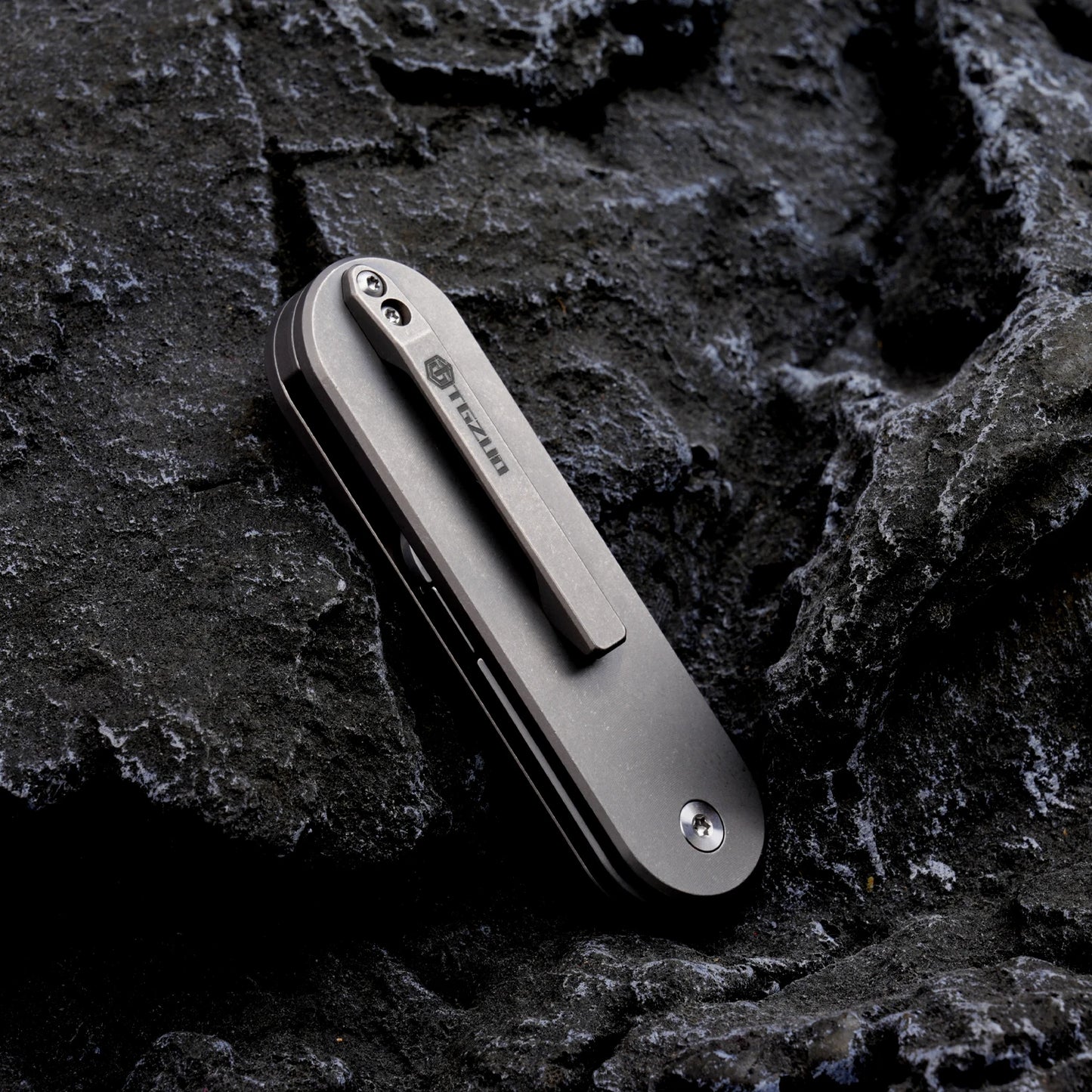 TGZUO Titanium Alloy Folding Knife Outdoor Utility Box Cutter SK5 Blades