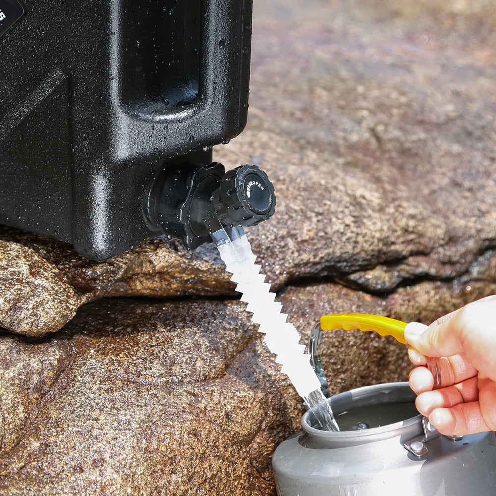 JOCESTYLE Camping Water Bucket Cover With Faucet Spigot