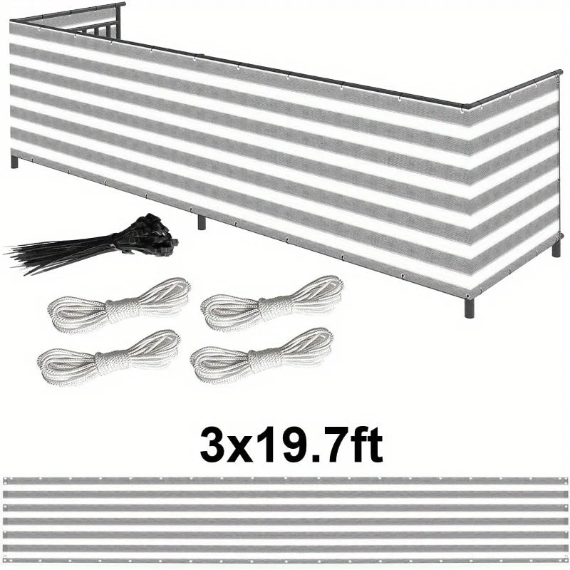 Privacy Fence, Plant Shade Netting, Shade Cloth, High-Density Polyethylene Uv-Resistant Net with Breathable Mesh and Grommets, Ideal for Garden Use