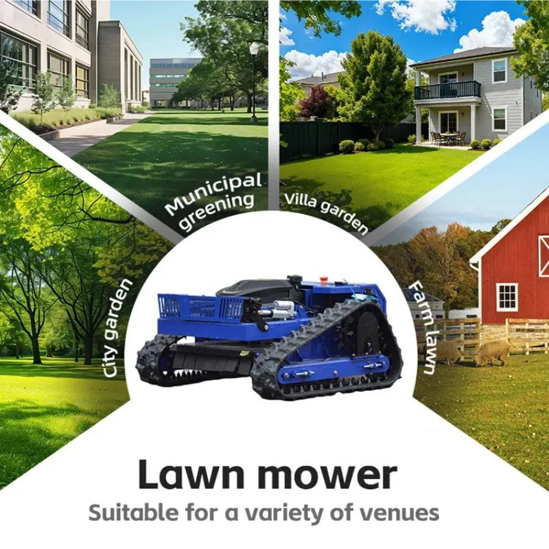 Remote Control Zero Turn Robotic Lawn Mower for Steep Slopes