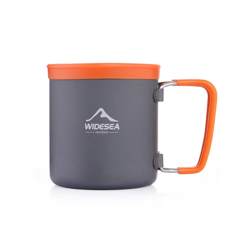 Widesea Outdoor Camping Cookware Set Pots Kettle Coffee Cups Tableware
