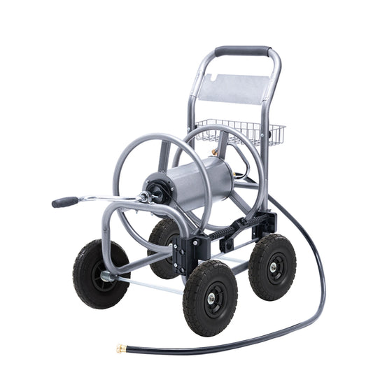 Giraffe Tools Hose Reel Cart With Wheels Outdoor 250-Foot 5/8-Inch Hose