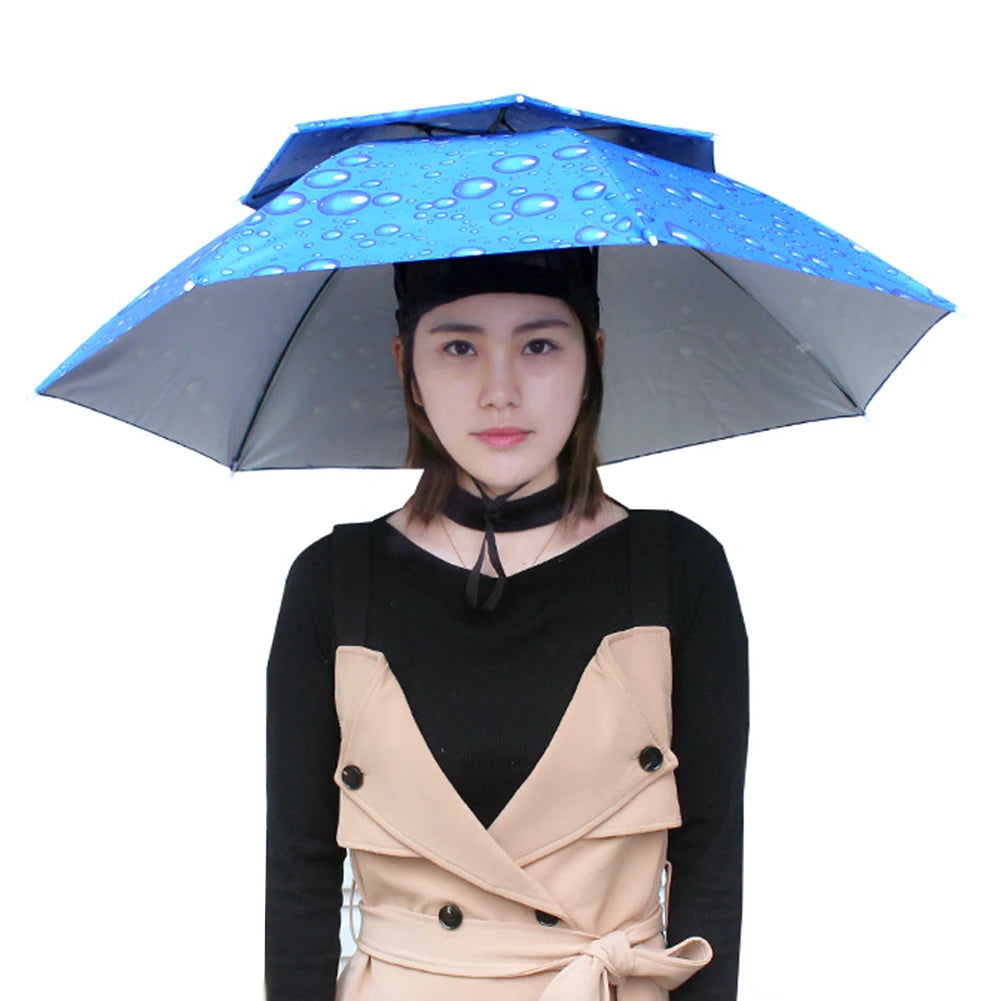 Shunmaii Portable Foldable Fishing Sunshade Umbrella Hat UV Protection