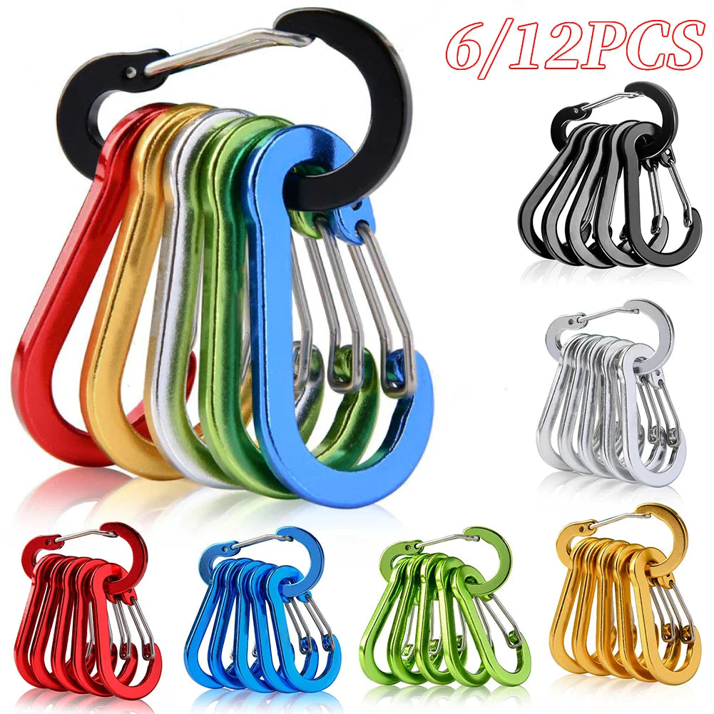 Aluminum Alloy Carabiner Keychain Set For Camping And Hiking
