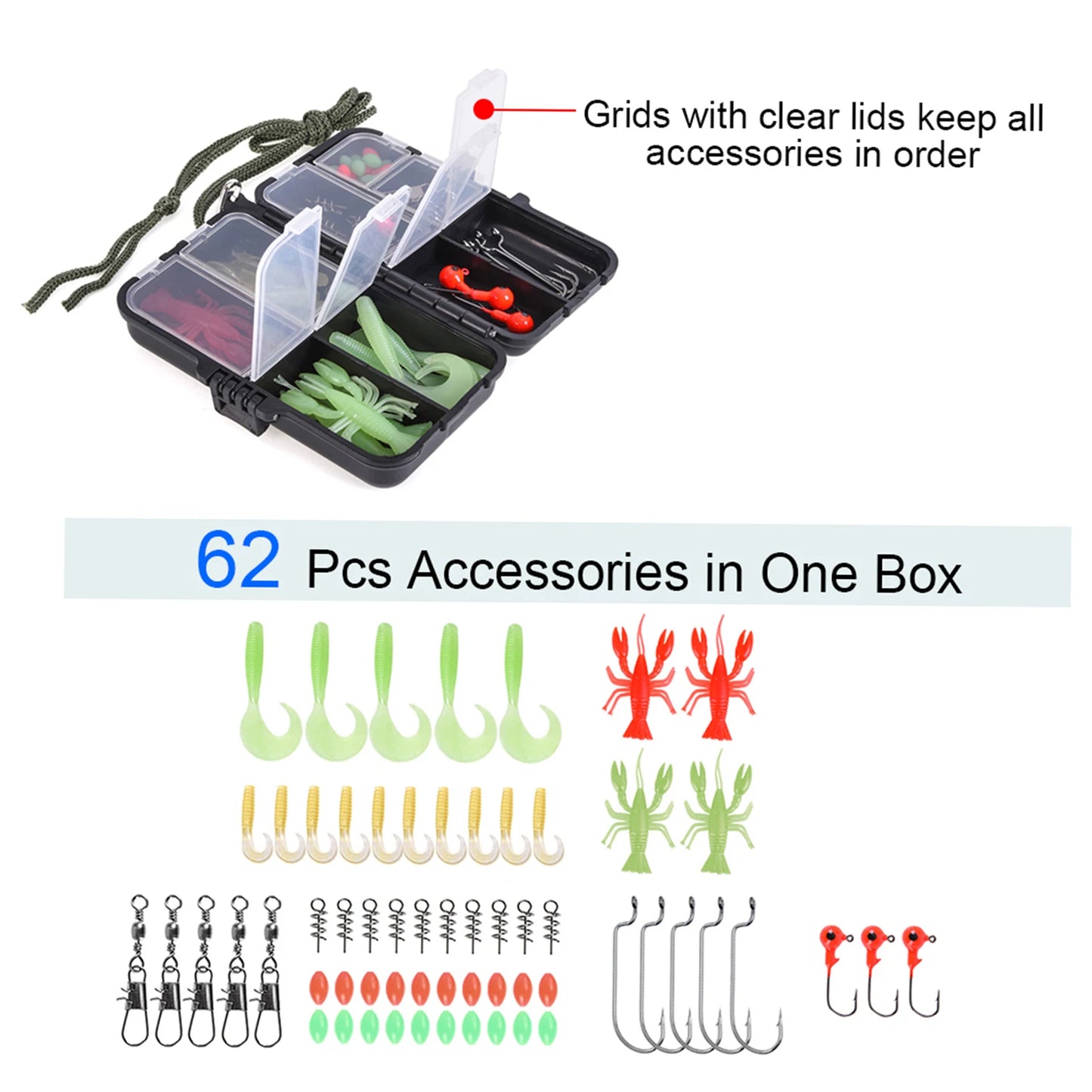 Telescopic Fishing Rod And Spinning Reel Combo With Storage Bag