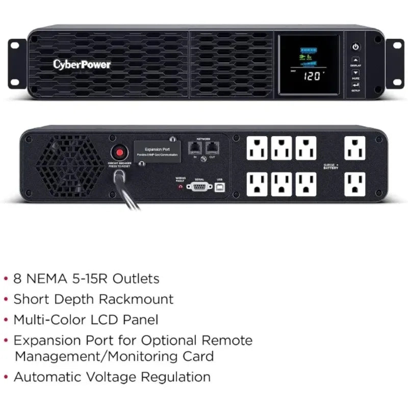 CP1500PFCRM2U PFC Siave UPS System 1500VA 1000W AVR