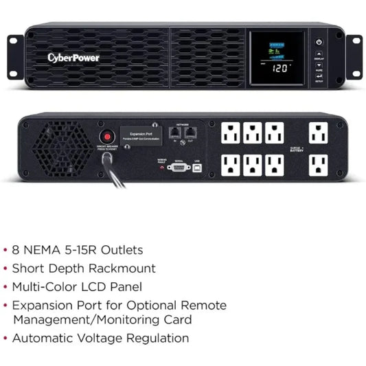CP1500PFCRM2U PFC Siave UPS System 1500VA 1000W AVR